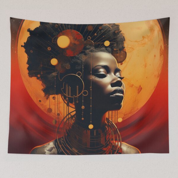 Item preview, Afrofuturism Art designed and sold by MidJourneymen.