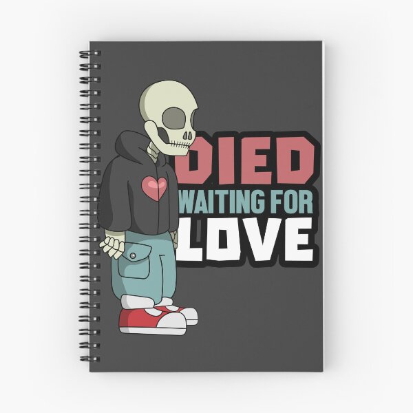 Item preview, SKELETON DIED WAITING FOR LOVE designed and sold by LUZI-LUZ.
