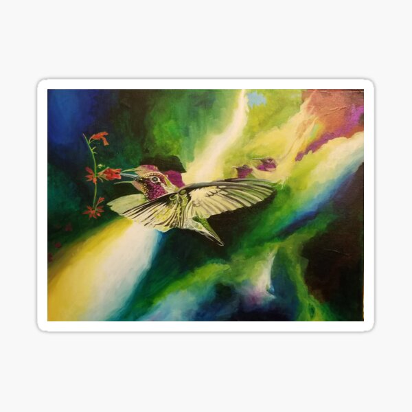 Interdimensional Hummingbird Sticker