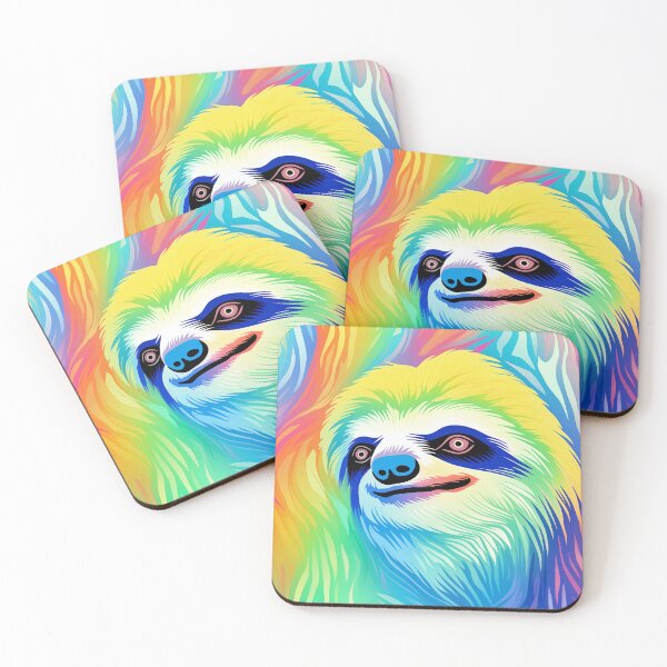 Item preview, Rainbow Sloth designed and sold by EnchantArtCo.