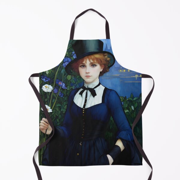 Item preview, Vintage Style Pretty Dark Academia Girl Portrait designed and sold by Sandy Richter.