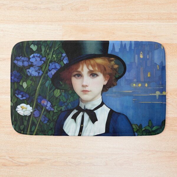 Item preview, Vintage Style Pretty Dark Academia Girl Portrait designed and sold by Sandy Richter.