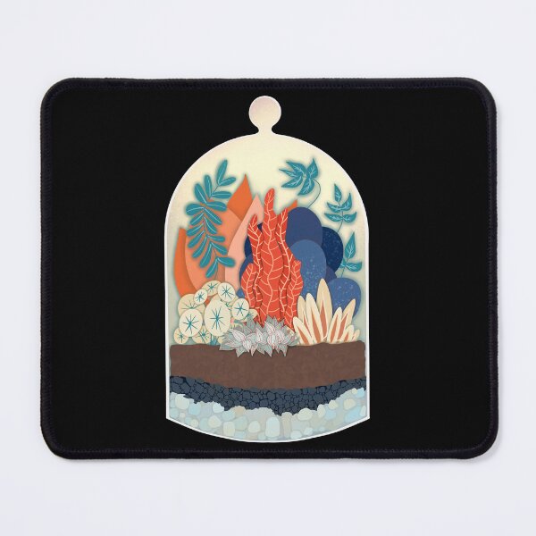 Item preview, Bell Jar Terrarium Retro Red White and Blue Edition designed and sold by LemonwoodClock.