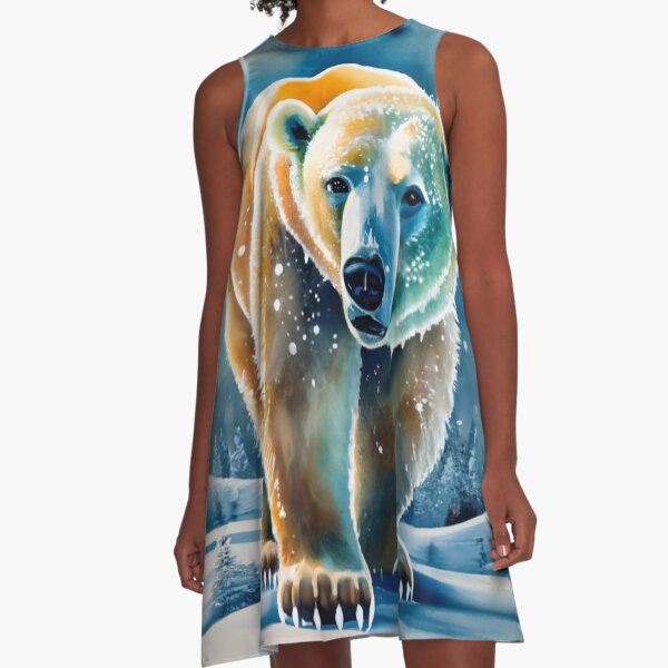 Vista previa del artículo con la obra «Oso polar», diseñado y vendido por Gustavo Navarro.