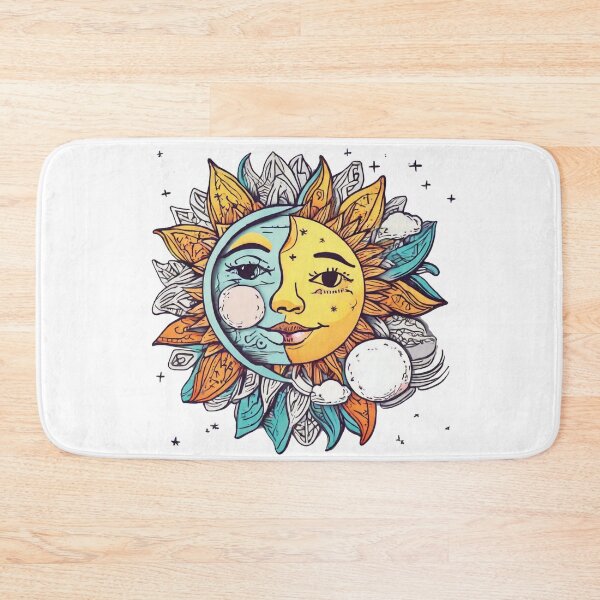 Item preview, Cute Sun And Crescent Moon designed and sold by Hagar Rabee.