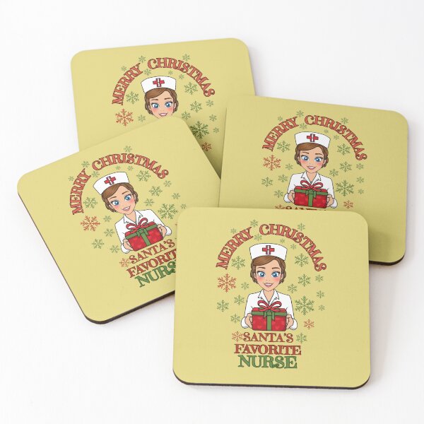 Item preview, Christmas nurse with  gift from Santa Clause designed and sold by Meandmyshop.