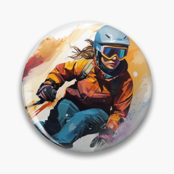 Item preview, Woman Skiing designed and sold by PatternCabinet-.