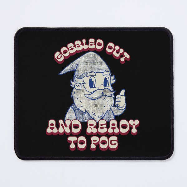 Item preview, Gobbled Out and Ready to Pog Gnome Hippie Thanksgiving designed and sold by StudioTVDinners.