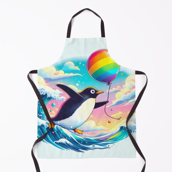 Item preview, A penguin taking a balloon trip. designed and sold by growing-mom.