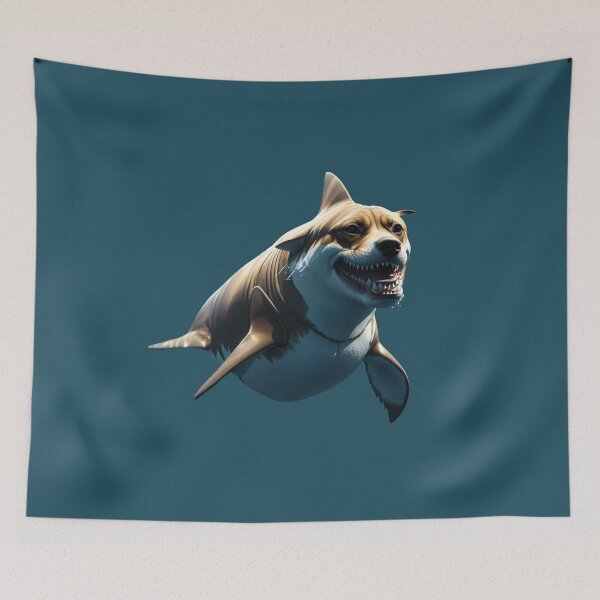 Item preview, SharkDog a combination between a shark and a dog designed and sold by Carlos Gudino.