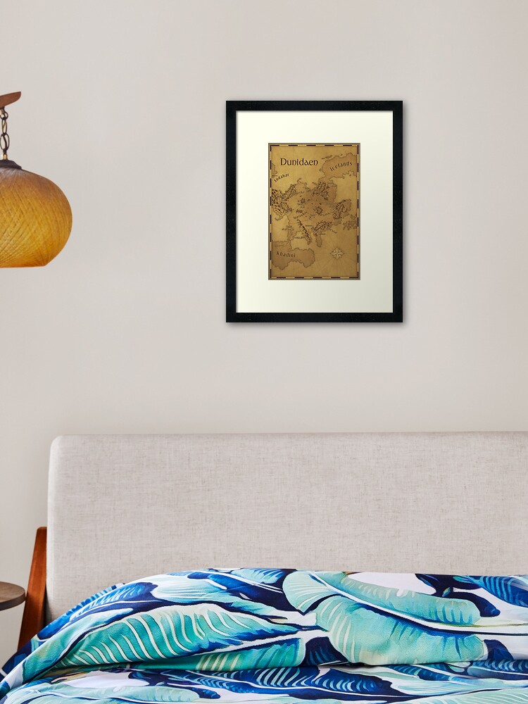 Thumbnail 1 of 7, Framed Art Print, Map of Dunidaen designed and sold by Lisa Cassidy.