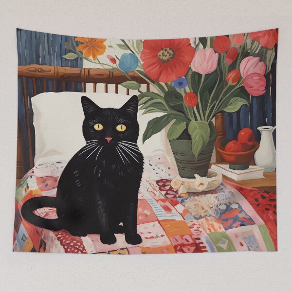Item preview, Bedside Purrfection designed and sold by EnchantArtCo.
