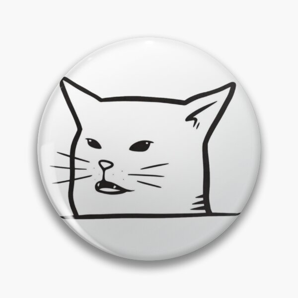 Item preview, White cat meme face designed and sold by Agusgoro.