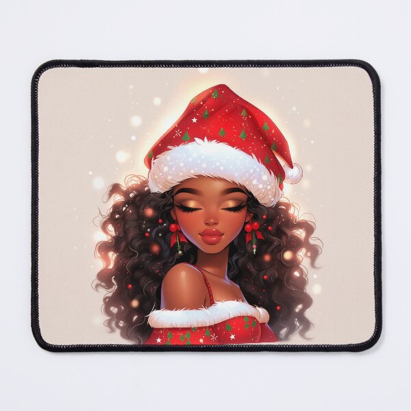 Item preview, Glamourous Christmas Afro girl designed and sold by penney55.