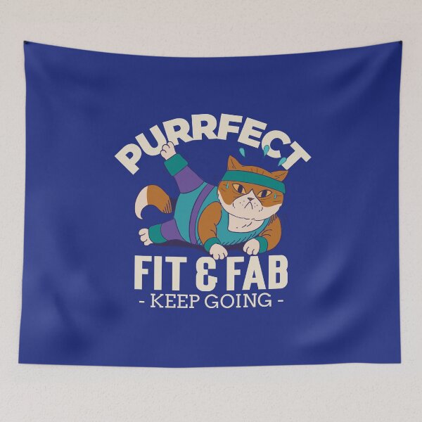 Item preview, Funny Fat Cat Workout, Cat in Leotard designed and sold by Mariana Piana.