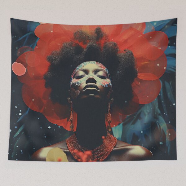 Artikelvorschau, Afrofuturismus-Kunst entworfen und verkauft von MidJourneymen.
