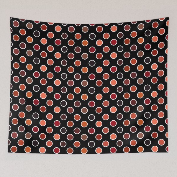 Item preview, Salsa Guajillo Chile - Many Shades of Red - Polka Dots on Black designed and sold by GreenCarbon2112.