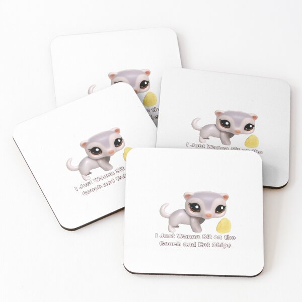 Item preview, Littlest pet shop ferret chip meme designed and sold by dyslsexyia.