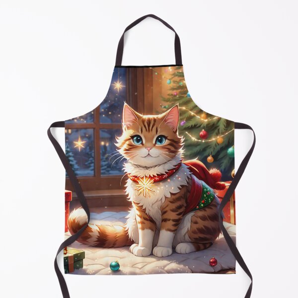 Item preview, Cute tender Christmas cat in Santa Claus suit and Christmas gifts. Merry christmas designed and sold by By-Jeff.