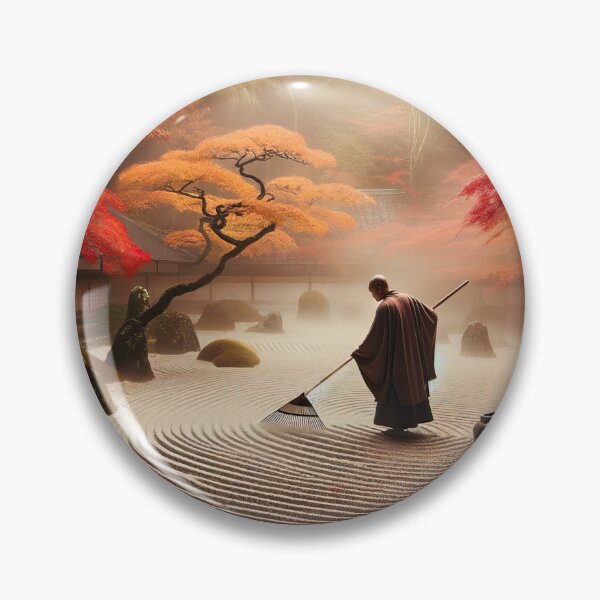 Item preview, Monk In Zen Garden designed and sold by Mindful-Designs.