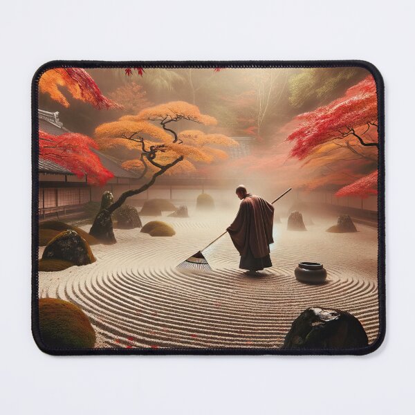 Item preview, Monk In Zen Garden designed and sold by Mindful-Designs.