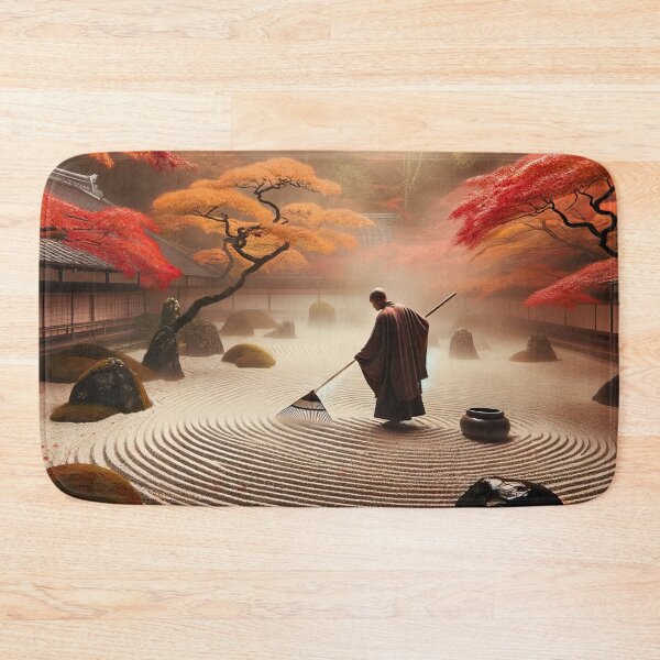 Item preview, Monk In Zen Garden designed and sold by Mindful-Designs.