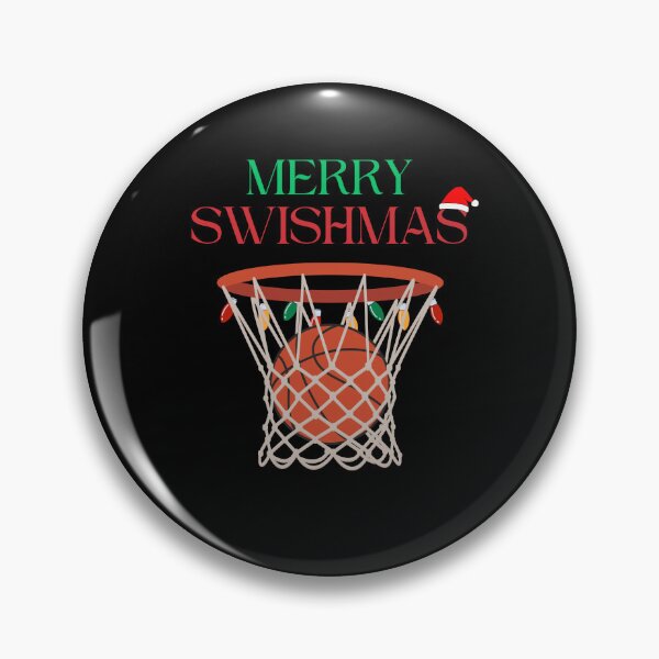 Item preview, Merry Swishmas Basketball Hoop Holiday Basketball Swish designed and sold by MagicSD Designs.
