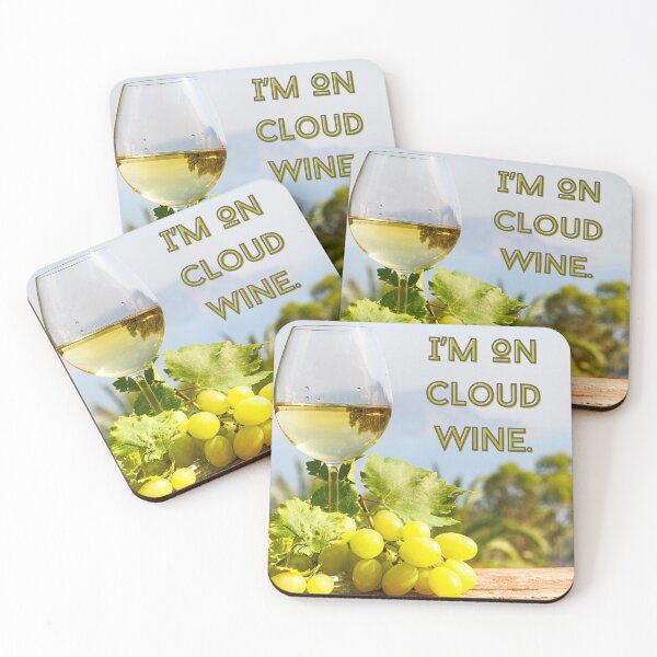 Item preview, I'm On Cloud Wine. designed and sold by TidyKitchenInc.