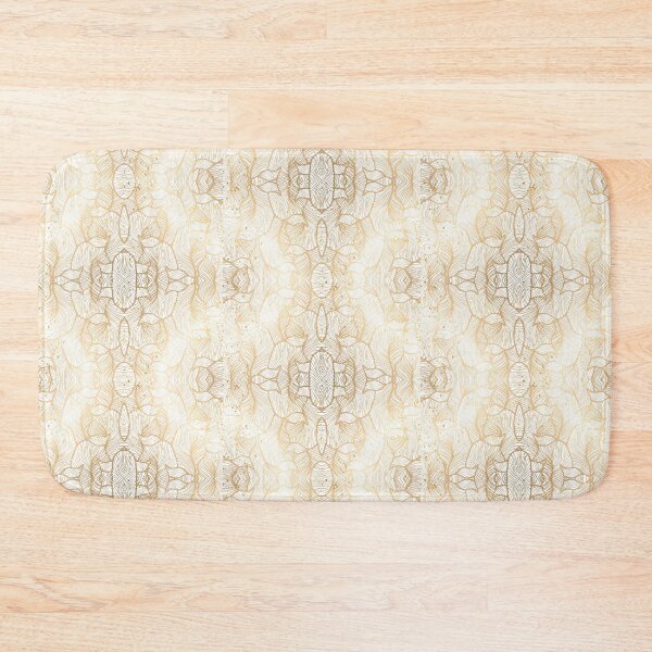 Item preview, Boho Floral design in Gold Leaf Geometeric designed and sold by WildBeauty.