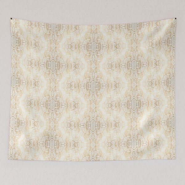 Item preview, Boho Floral design in Gold Leaf Geometeric designed and sold by WildBeauty.