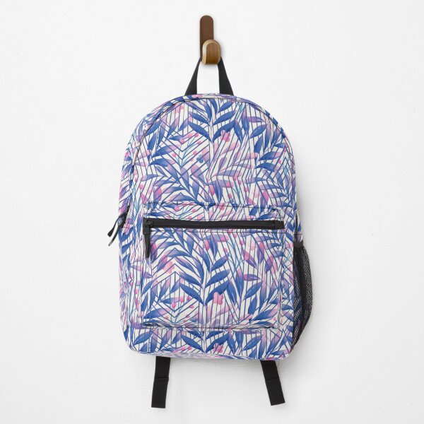 Item preview, Boho Floral design in Purple / Blue Lines designed and sold by WildBeauty.