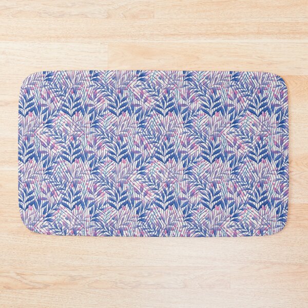 Item preview, Boho Floral design in Purple / Blue Lines designed and sold by WildBeauty.