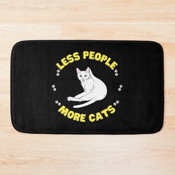 Item preview, Less people more cats designed and sold by AleviryMayoral.