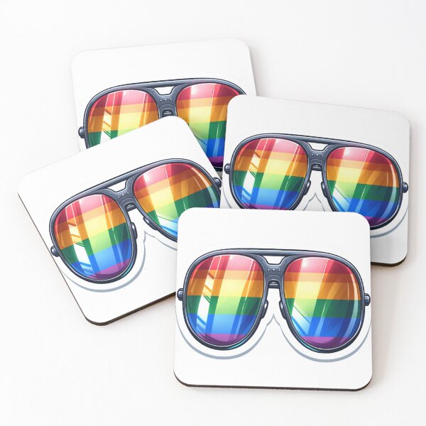 Item preview, LGBTQ Pride Glasses designed and sold by NeatSplash.