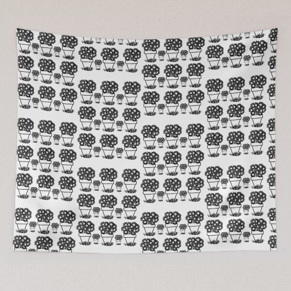 Item preview, Flower pot pattern designed and sold by CharlsArtShop.