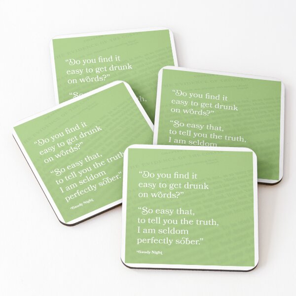Item preview, Dorothy Sayers Quote: Gaudy Night "Seldom perfectly sober" designed and sold by bookishangela.