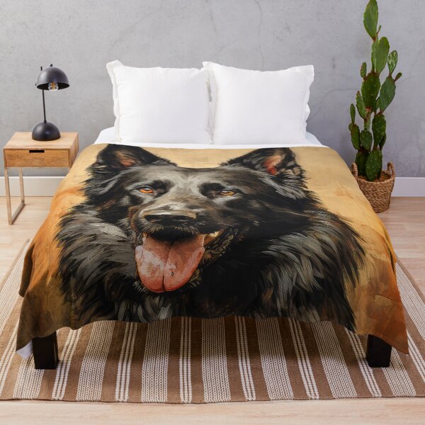 Item preview, Black German Shepherd Portrait 04 designed and sold by Elisabeth Lucas.