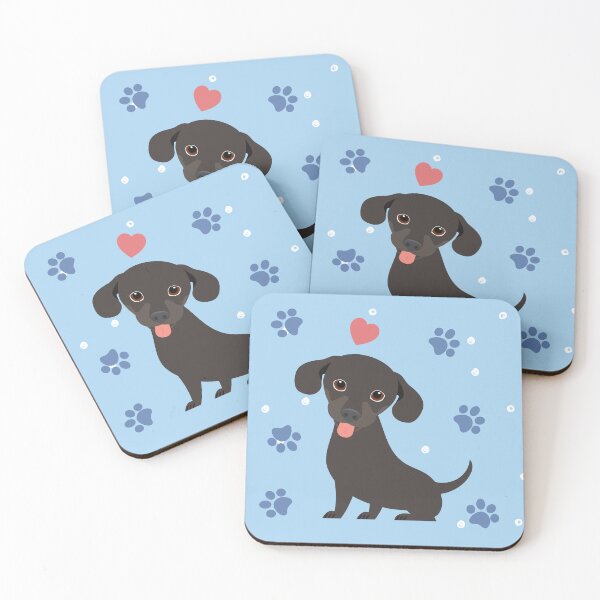 Item preview, Love Black Chiweenie Dachshund Chihuahua Mix Dog designed and sold by Lulupainting.