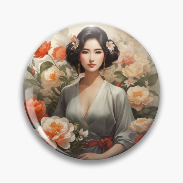 Item preview, Chinese woman flowers designed and sold by PeterThanakrit.