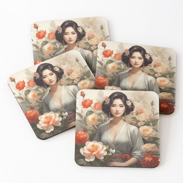 Item preview, Chinese woman flowers designed and sold by PeterThanakrit.