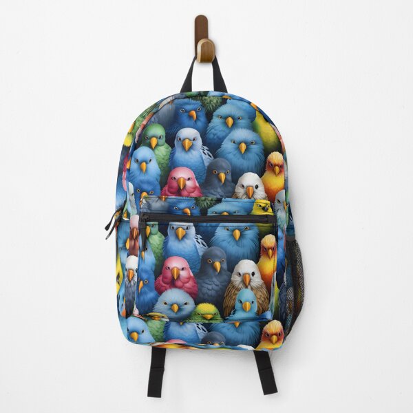 Item preview, Colourful budgie bird in action designed and sold by ArtByNRJ.