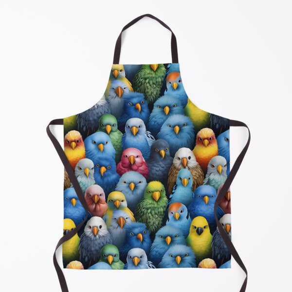 Item preview, Colourful budgie bird in action designed and sold by ArtByNRJ.