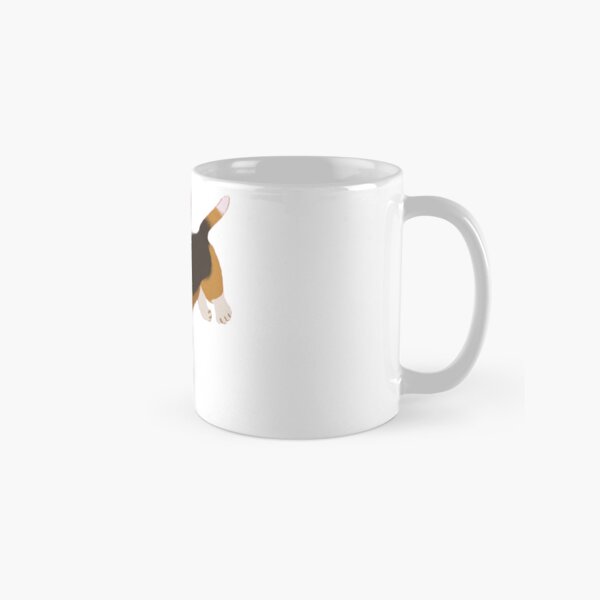 happy basset hound Classic Mug