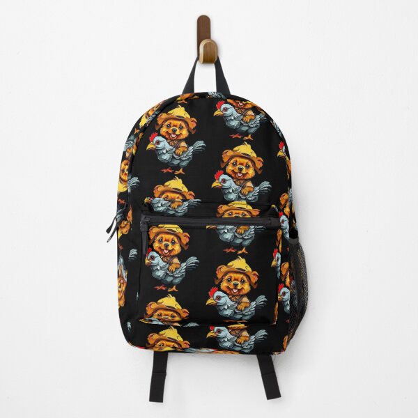 Item preview, Puppy Riding a Chicken designed and sold by momoworlddesign.