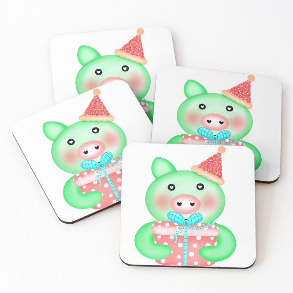 Item preview, Cute christmas pig with present  designed and sold by Onanong2531.