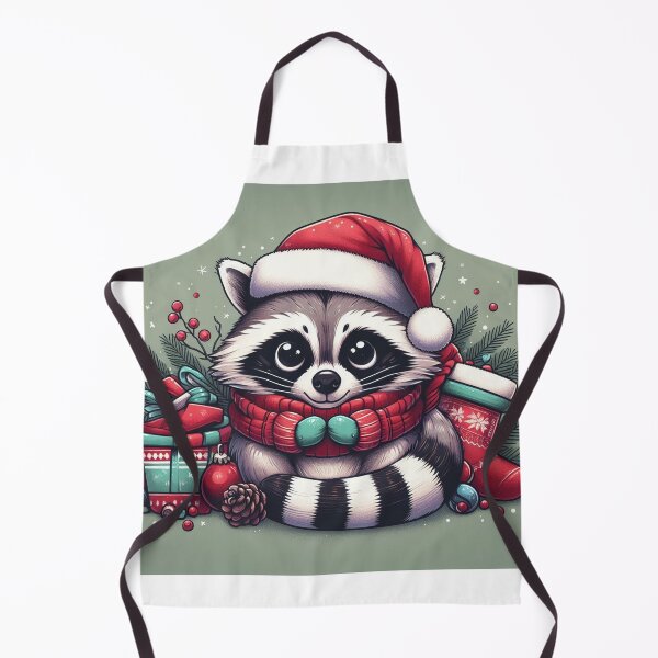 Item preview, Christmas raccoon: Merry Christmas designed and sold by El Rincón Gatuno .