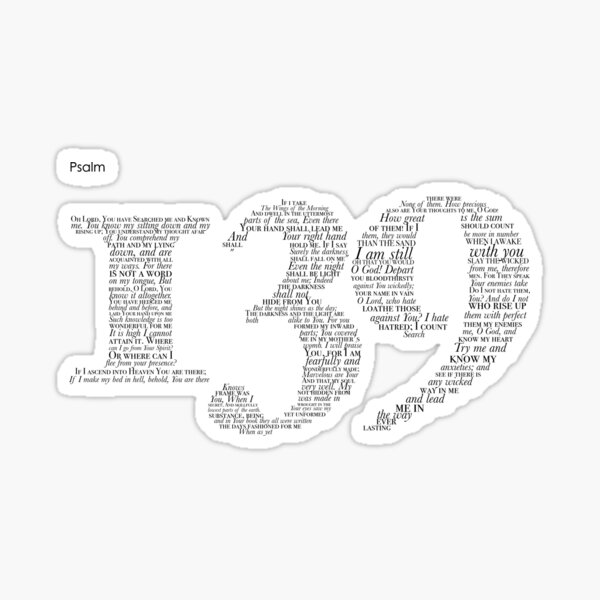 Item preview, Psalm 139 Blk designed and sold by ACAmes.