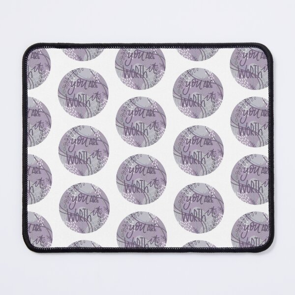 Item preview, You Are Worth It Purple, Green, Blue Modern Floral  designed and sold by serafineaandd.