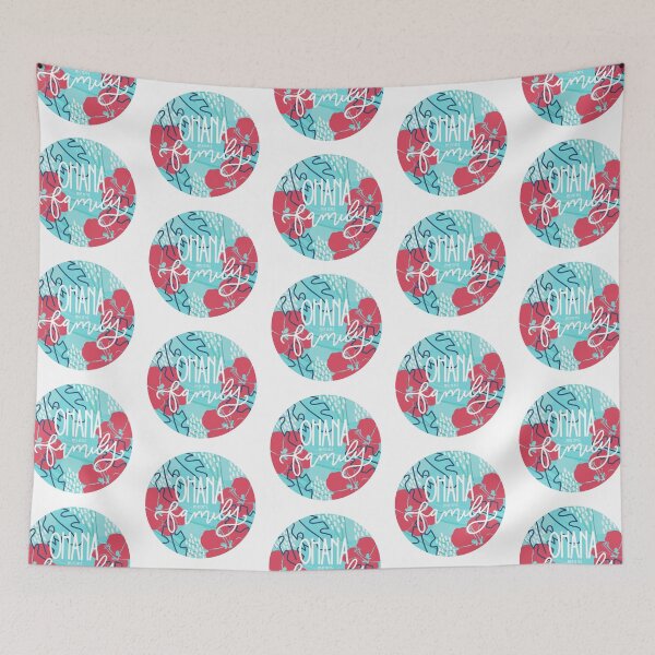 Item preview, Ohana Means Family Cute Hawaiian Family Movie Modern Floral  designed and sold by serafineaandd.