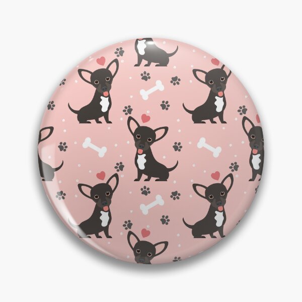 Item preview, Black White Chiweenie Dachshund Chihuahua Mix Upright Ears designed and sold by Lulupainting.